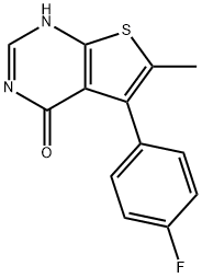 5-(4-氟苯基)-6-甲基噻吩并[2,3-D]嘧啶-4(3H)-酮