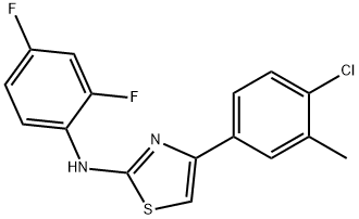 (2,4-DIFLUOROPHENYL)(4-(4-CHLORO-3-METHYLPHENYL)(2,5-THIAZOLYL))AMINE