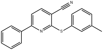 2-[(3-METHYLPHENYL)SULFANYL]-6-PHENYLNICOTINONITRILE