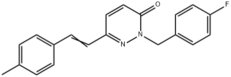 2-(4-FLUOROBENZYL)-6-(4-METHYLSTYRYL)-3(2H)-PYRIDAZINONE