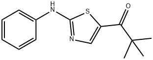 1-(2-ANILINO-1,3-THIAZOL-5-YL)-2,2-DIMETHYL-1-PROPANONE