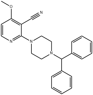 2-(4-BENZHYDRYLPIPERAZINO)-4-METHOXYNICOTINONITRILE