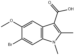 6-BROMO-5-METHOXY-1,2-DIMETHYL-1H-INDOLE-3-CARBOXYLIC ACID