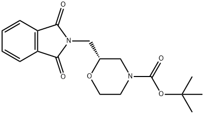 4-Morpholinecarboxylic acid, 2-[(1,3-dihydro-1,3-dioxo-2H-isoindol-2-yl)methyl]-, 1,1-dimethylethyl ester, (2R)-