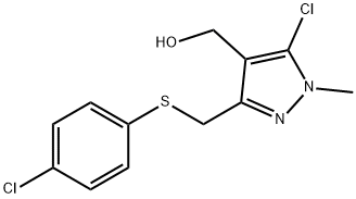 (5-CHLORO-3-([(4-CHLOROPHENYL)SULFANYL]METHYL)-1-METHYL-1H-PYRAZOL-4-YL)METHANOL