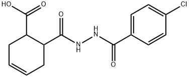 6-([2-(4-CHLOROBENZOYL)HYDRAZINO]CARBONYL)-3-CYCLOHEXENE-1-CARBOXYLIC ACID