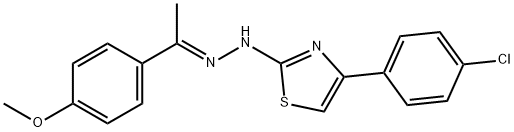 1-(4-METHOXYPHENYL)-1-ETHANONE N-[4-(4-CHLOROPHENYL)-1,3-THIAZOL-2-YL]HYDRAZONE