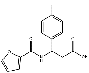 3-(4-FLUORO-PHENYL)-3-[(FURAN-2-CARBONYL)-AMINO]-PROPIONIC ACID