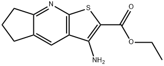 5H-Cyclopenta[b]thieno[3,2-e]pyridine-2-carboxylic acid, 3-amino-6,7-dihydro-, ethyl ester