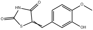 5-[(E)-(3-HYDROXY-4-METHOXYPHENYL)METHYLIDENE]-1,3-THIAZOLANE-2,4-DIONE