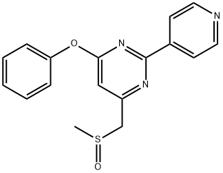 4-(methanesulfinylmethyl)-6-phenoxy-2-(pyridin-4-yl)pyrimidine