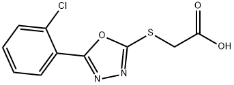 Acetic acid, 2-[[5-(2-chlorophenyl)-1,3,4-oxadiazol-2-yl]thio]-