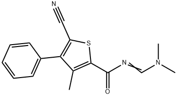 2-Thiophenecarboxamide, 5-cyano-N-[(dimethylamino)methylene]-3-methyl-4-phenyl-