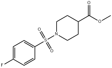 METHYL 1-[(4-FLUOROPHENYL)SULFONYL]-4-PIPERIDINECARBOXYLATE