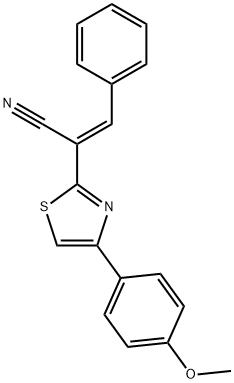 2-[4-(4-METHOXYPHENYL)-1,3-THIAZOL-2-YL]-3-PHENYLACRYLONITRILE