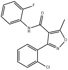 3-(2-chlorophenyl)-N-(2-fluorophenyl)-5-methyl-1,2-oxazole-4-carboxamide