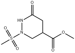 2-METHANESULFONYL-6-OXO-HEXAHYDRO-PYRIDAZINE-4-CARBOXYLIC ACID METHYL ESTER