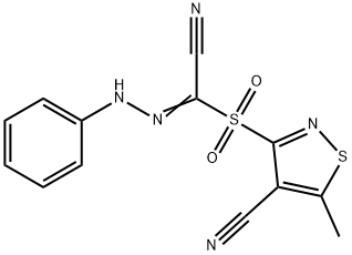 3-[(CYANO-2-PHENYLCARBOHYDRAZONOYL)SULFONYL]-5-METHYL-4-ISOTHIAZOLECARBONITRILE