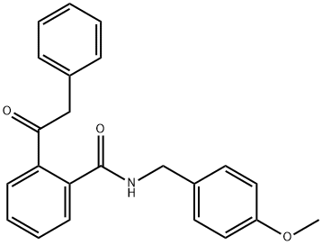 N-(4-METHOXYBENZYL)-2-(2-PHENYLACETYL)BENZENECARBOXAMIDE