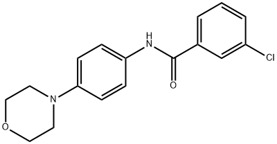 3-CHLORO-N-(4-MORPHOLINOPHENYL)BENZENECARBOXAMIDE