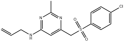 N-ALLYL-6-([(4-CHLOROPHENYL)SULFONYL]METHYL)-2-METHYL-4-PYRIMIDINAMINE