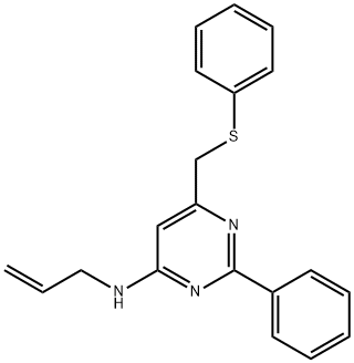 N-ALLYL-2-PHENYL-6-[(PHENYLSULFANYL)METHYL]-4-PYRIMIDINAMINE