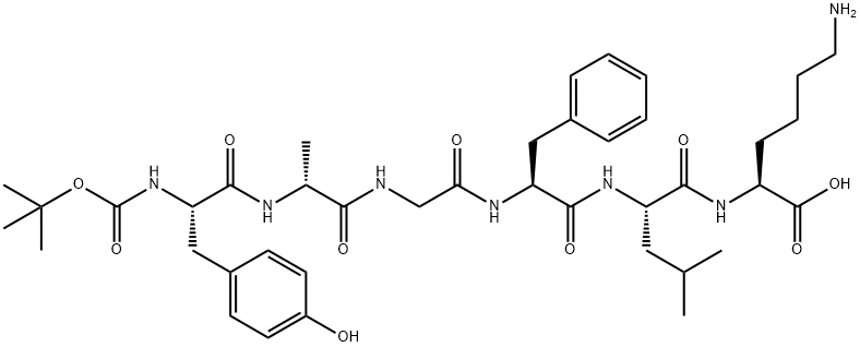 L-Lysine, N-[(1,1-dimethylethoxy)carbonyl]-L-tyrosyl-D-alanylglycyl-L-phenylalanyl-L-leucyl- (9CI)