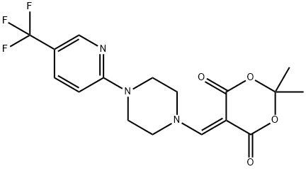 1,3-Dioxane-4,6-dione, 2,2-dimethyl-5-[[4-[5-(trifluoromethyl)-2-pyridinyl]-1-piperazinyl]methylene]-