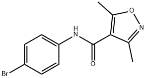 N-(4-BROMOPHENYL)-3,5-DIMETHYL-4-ISOXAZOLECARBOXAMIDE