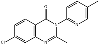 4(3H)-Quinazolinone, 7-chloro-2-methyl-3-(5-methyl-2-pyridinyl)-