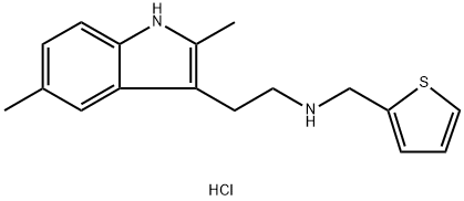 N-[2-(2,5-DIMETHYL-1H-INDOL-3-YL)ETHYL]-N-(THIEN-2-YLMETHYL)AMINE HYDROCHLORIDE