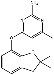 6-(2,2-DIMETHYL(3-OXAINDAN-4-YLOXY))-4-METHYLPYRIMIDINE-2-YLAMINE