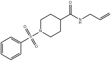 N-ALLYL-1-(PHENYLSULFONYL)-4-PIPERIDINECARBOXAMIDE