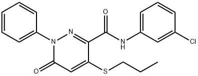 N-(3-chlorophenyl)-6-oxo-1-phenyl-4-(propylsulfanyl)-1,6-dihydropyridazine-3-carboxamide