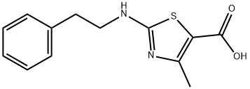 4-METHYL-2-[(2-PHENYLETHYL)AMINO]-1,3-THIAZOLE-5-CARBOXYLIC ACID