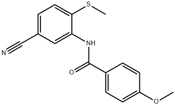 N-[5-CYANO-2-(METHYLSULFANYL)PHENYL]-4-METHOXYBENZENECARBOXAMIDE