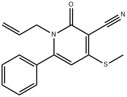 1-ALLYL-4-(METHYLSULFANYL)-2-OXO-6-PHENYL-1,2-DIHYDRO-3-PYRIDINECARBONITRILE