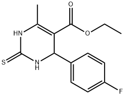 5-Pyrimidinecarboxylic acid, 4-(4-fluorophenyl)-1,2,3,4-tetrahydro-6-methyl-2-thioxo-, ethyl ester