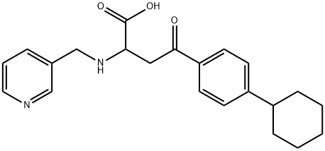 4-(4-CYCLOHEXYLPHENYL)-4-OXO-2-((3-PYRIDYLMETHYL)AMINO)BUTANOIC ACID