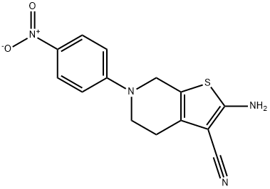 2-AMINO-6-(4-NITROPHENYL)-4,5,6,7-TETRAHYDROTHIENO[2,3-C]PYRIDINE-3-CARBONITRILE