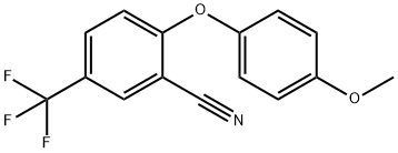 Benzonitrile, 2-(4-methoxyphenoxy)-5-(trifluoromethyl)-