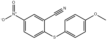 2-[(4-METHOXYPHENYL)SULFANYL]-5-NITROBENZENECARBONITRILE