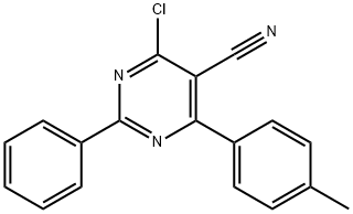 4-CHLORO-6-(4-METHYLPHENYL)-2-PHENYL-5-PYRIMIDINECARBONITRILE