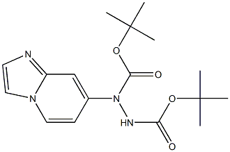 di-tert-butyl 1-(imidazo[1,2-a]pyridin-7-yl)hydrazine-1,2-dicarboxylate