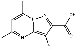 3-CHLORO-5,7-DIMETHYL-PYRAZOLO[1,5-A]PYRIMIDINE-2-CARBOXYLIC ACID