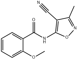 N-(4-cyano-3-methyl-1,2-oxazol-5-yl)-2-methoxybenzamide