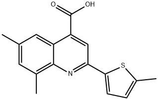 6,8-dimethyl-2-(5-methylthiophen-2-yl)quinoline-4-carboxylic acid