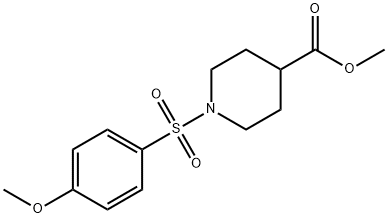 4-Piperidinecarboxylic acid, 1-[(4-methoxyphenyl)sulfonyl]-, methyl ester