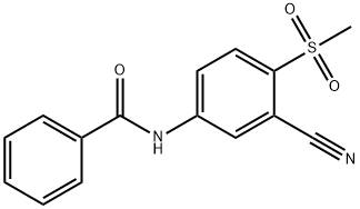 Benzamide, N-[3-cyano-4-(methylsulfonyl)phenyl]-