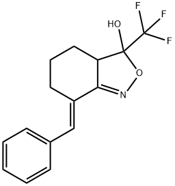 7-[1-PHENYLMETH-(E)-YLIDINE]-3-TRIFLUOROMETHYL-3,3A,4,5,6,7-HEXAHYDROBENZO[C]ISOXAZOL-3-OL